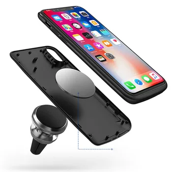 

High Quality 6000mAh mobile battery phone Soft edge back clip large capacity battery charging box for iPhone X mobile phone