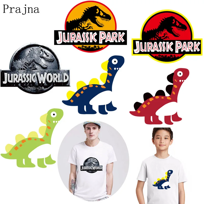 

Prajna Jurassic World Patch Applique Vinyl Badge PVC Heat Transfer Iron On Transfers For Shirt Clothes Garment Thermal Transfers
