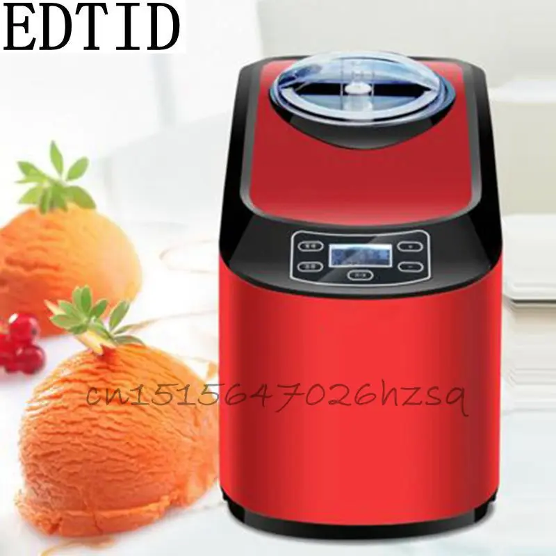 EDTID 140W 220240V Household Electric 1.5L Ice Cream Maker Full