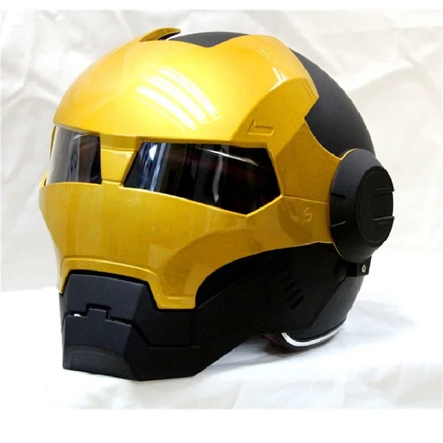 Masei 610 Ironman мотоциклетный шлем черный и золотой шлем Мотокросс половины шлем личности открытым лицом шлем тенденция Велопробега шлем