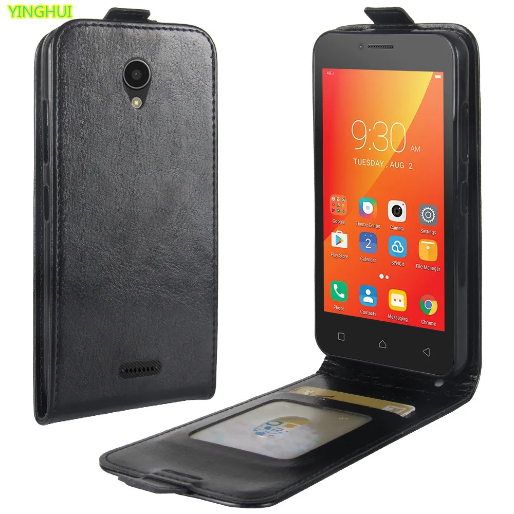 Goedkoop Voor Lenovo Een 2016 A40 Luxe Portemonnee Pu Cover Case voor Lenovo Vibe B A2016A40 Een 2016 A40 Flip Telefoon Beschermende Tas