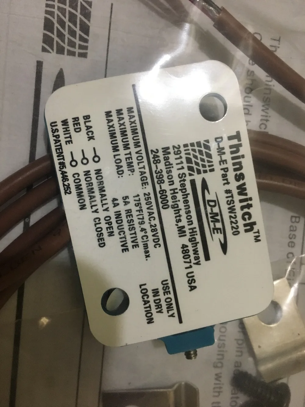 molde itinerario dedal placa interruptor 250vac 28vdc 02