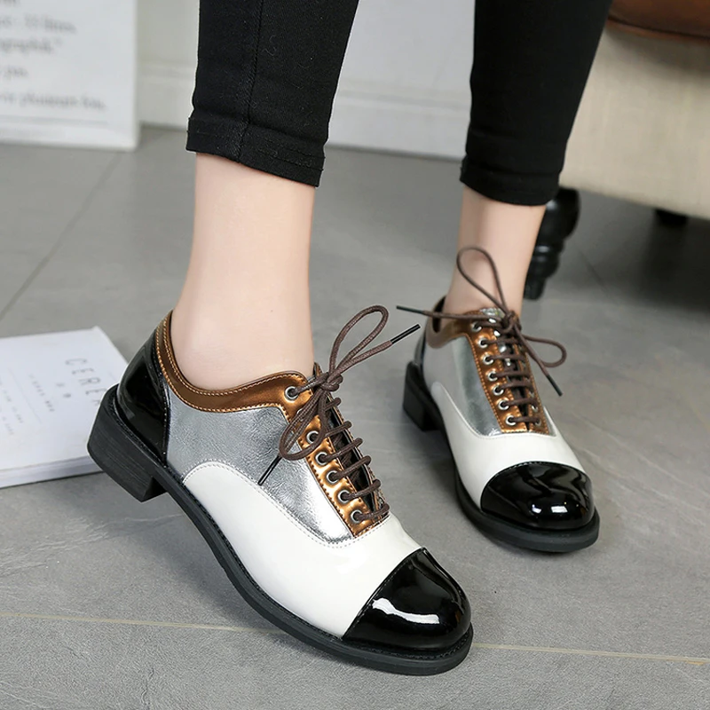 Belle De Mode 2 Pu Dentelle Cuir 3 Tête 1 Sort Ronde Haut Couleur Manières En Printemps Femmes Gamme Chaussures Antiques AEqrpwA