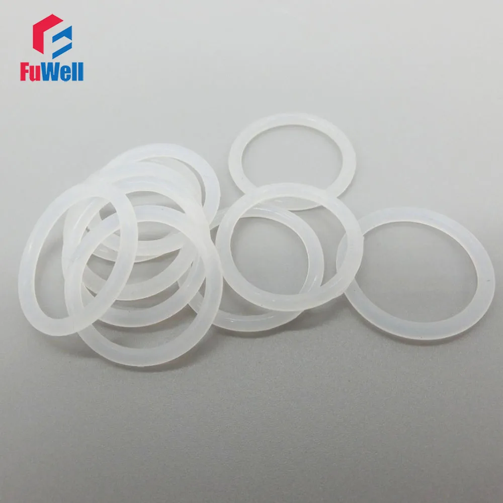 Food Grade White Silicon O rings Seals Gasket 3.5mm Thickness OD 45/46