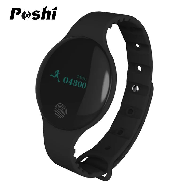 Smart Watch Waterproof Black Fitness Tracker Smart Wristband with