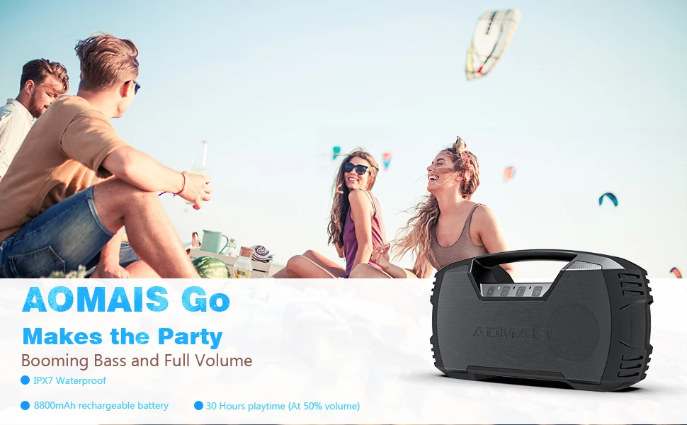 aomais go 30w bluetooth speaker uk