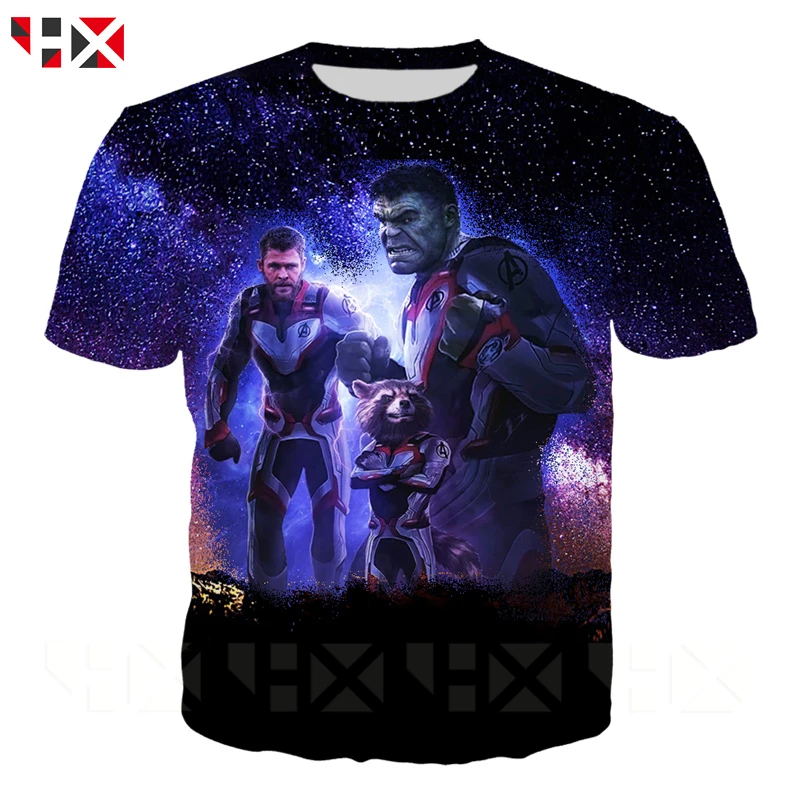 HX 2019 Новые мстители Endgame 3D принт футболка унисекс/Толстовка мстители супергерой кино Harajuku стиль Топы корректирующие HX393