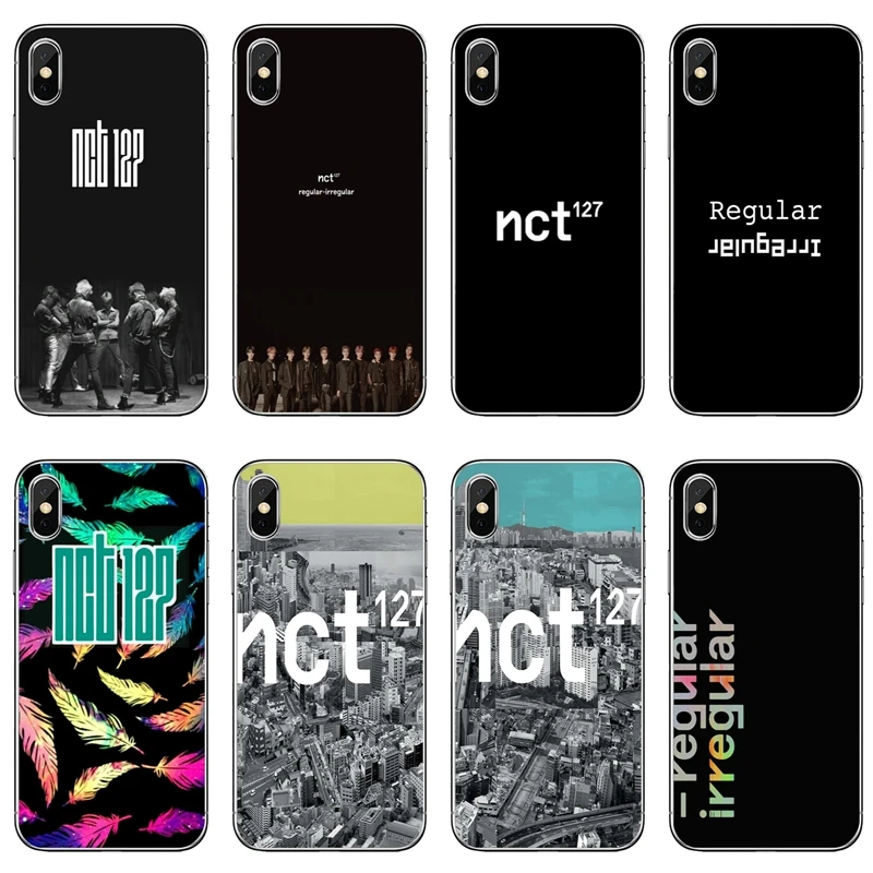 

kpop NCT 127 Regular Irregular For Apple iPhone 8 7 plus 6s 6 plus X XR XS Max SE 5s 5c 5 4s 4 TPU Soft phone cover case