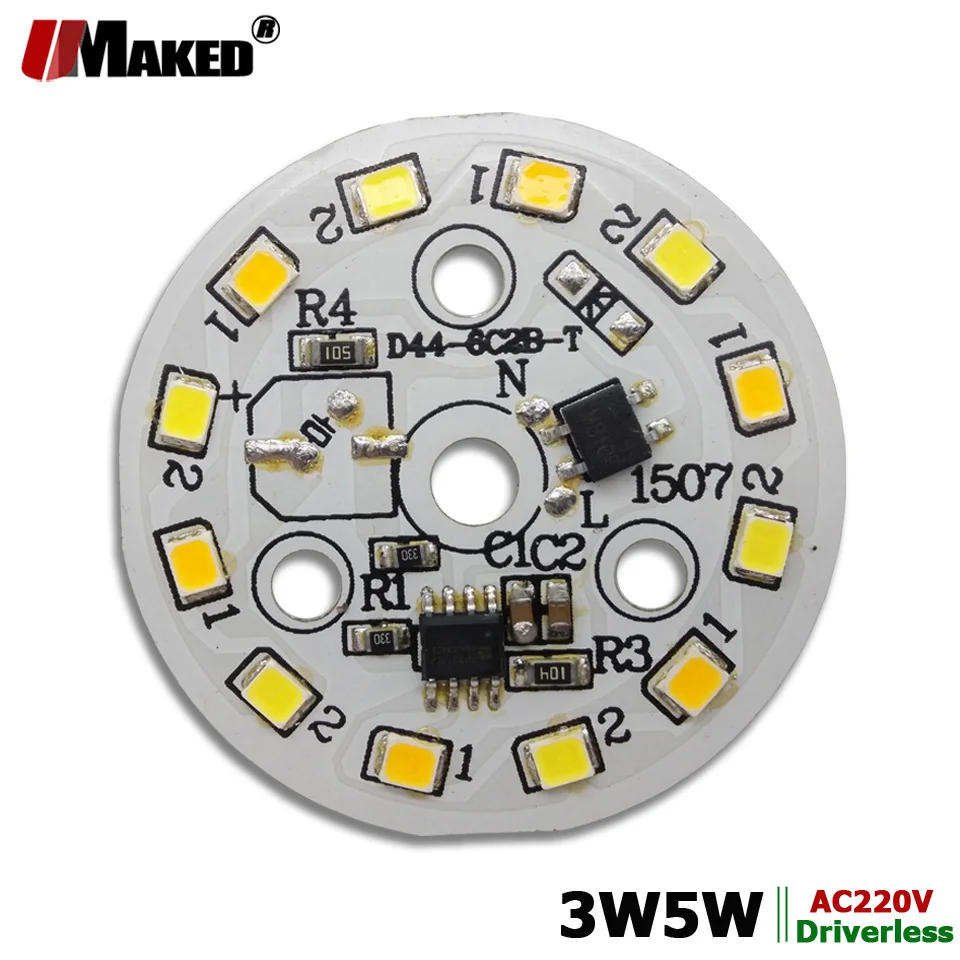 AC220V-LED-Module-Dimmable-PCB-Light-Aluminum-plate-3-Color-SMD2835 ...