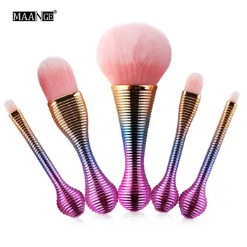 

5Pcs/set Amazing Hair Make Up Brushes Beauty Mermaid Pincel Cosmetics Contour Eyeshadow Concealer Eye Shadow Applicator 20