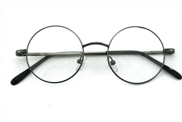 Винтажные круглые маленькие Пружинные шарниры John Lennon металлические оправы для очков полная оправа близорукость Rx able очки