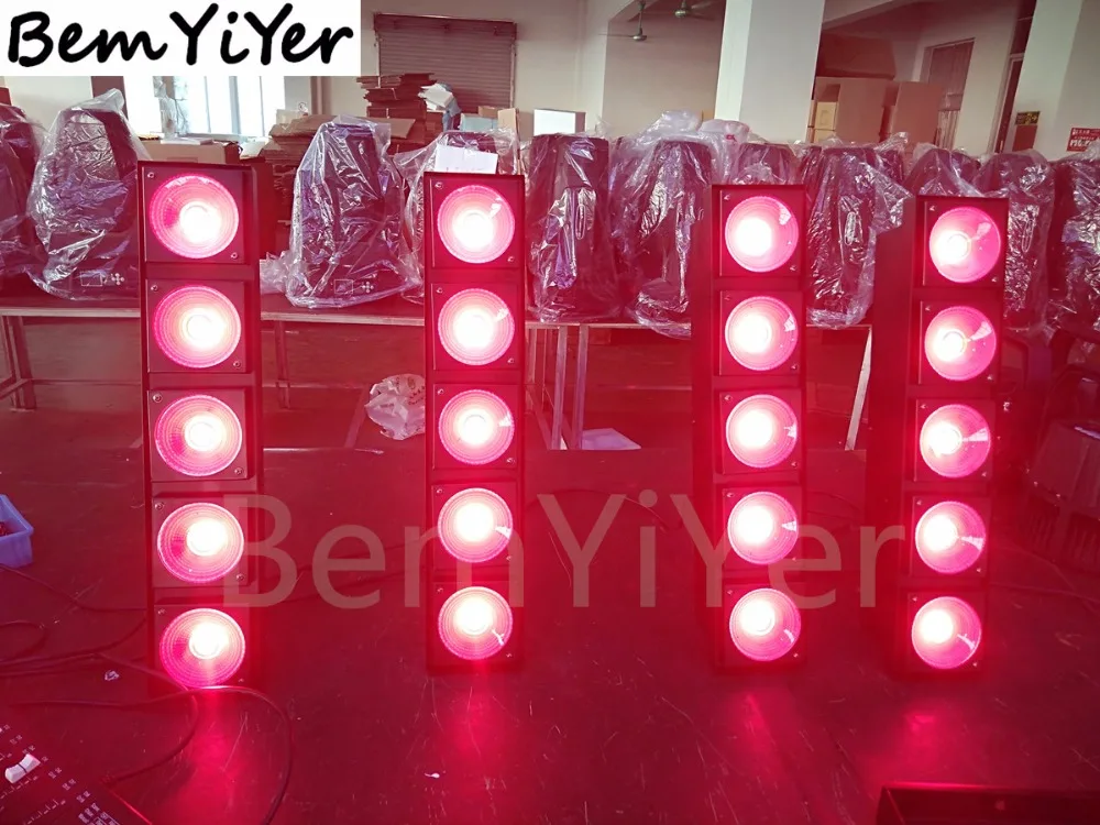 4 шт./лот 5x30 Вт led COB Блиндер линейная мойка бар матричный свет/RGB 1/DMX/мастер