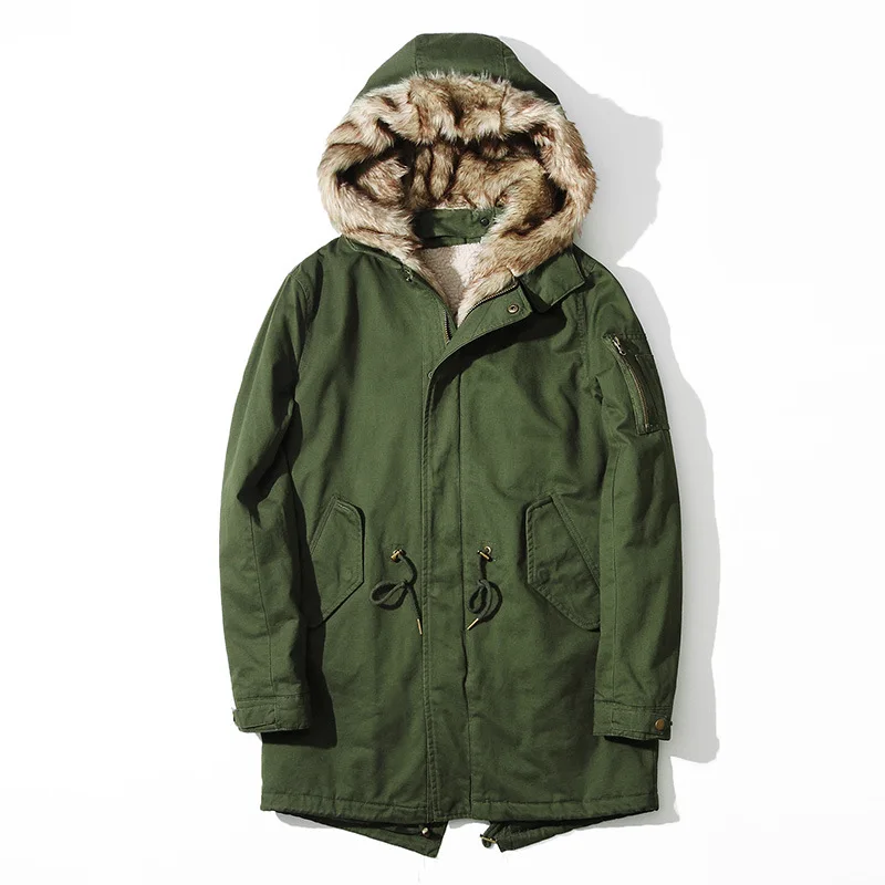 font b Mens b font New Fashion camouflage font b parkas b font military medium