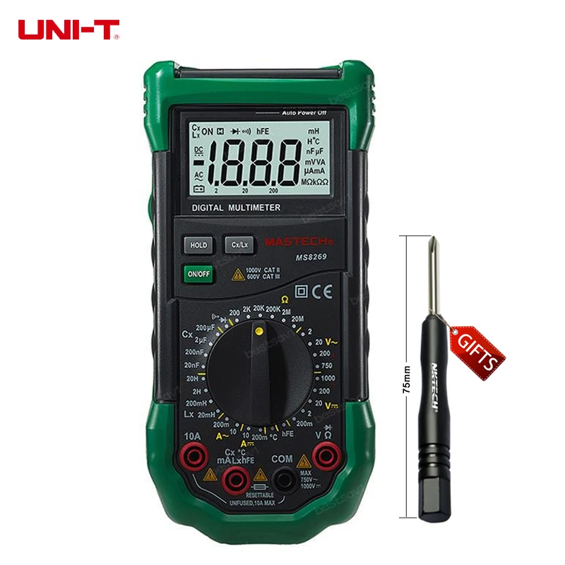 ФОТО Mastech MS8269 3 1/2 Digital Multimeter LCR Meter AC/DC Voltage Current multifunctionTester Inductance Detector