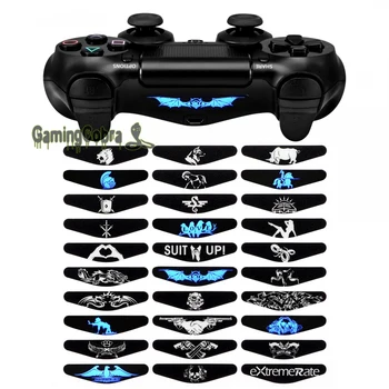 

Customized Game Theme Light Bar Stickers Skin for PS4 Pro Slim Remote Controller