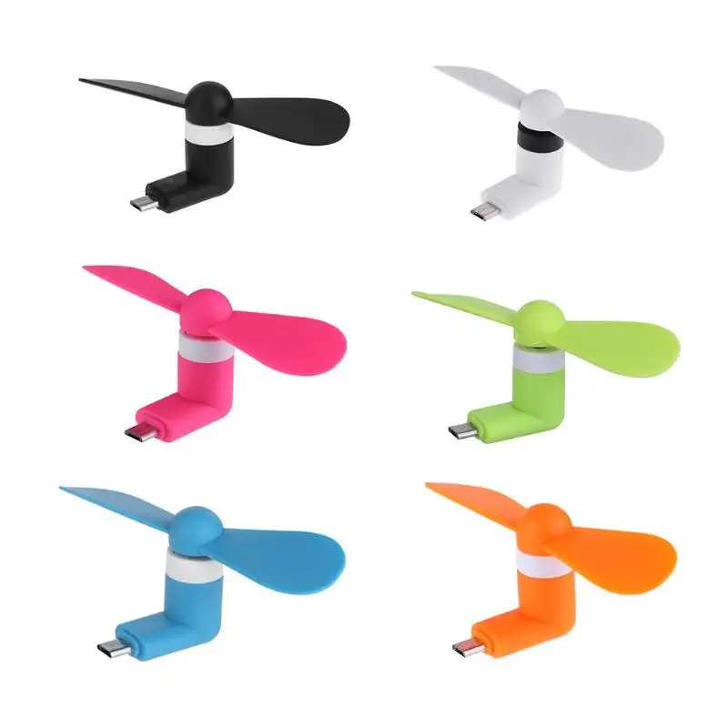 

USB Mini Small Size Fan air cooler Fans for Android Mobile Phone portable Cell Phone Colorful fan