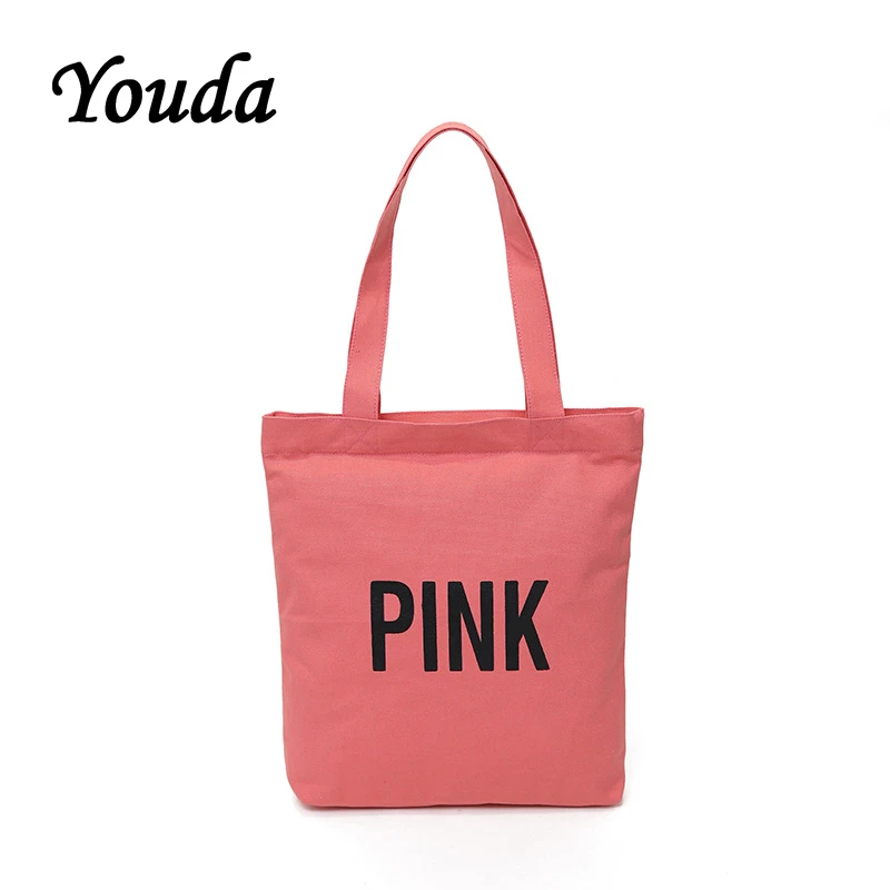 Youda 2019 Classic Simple Canvas Bag Literary Original Tote Letter Print Student Handbag Portable Large Capacity Shoulder Bags | Багаж и