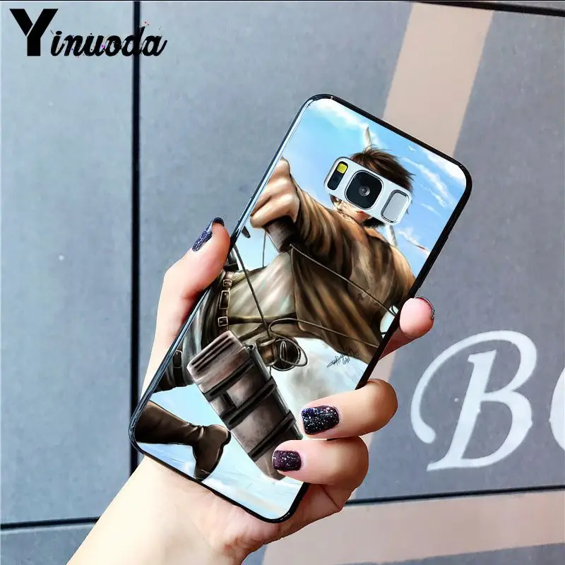Уникальный чехол Yinuoda из аниме японский атака на Титанов для Samsung S7edge S20 S10 Plus S10E S8 S7