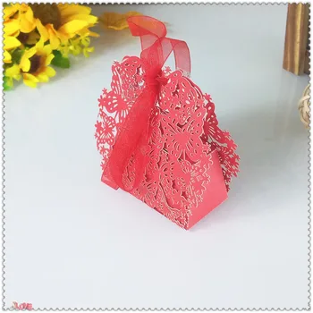 

50pcs laser cutting butterfly shaped wedding candy box Christmas Halloween candy box anniversary banquet gift box 5ZT26