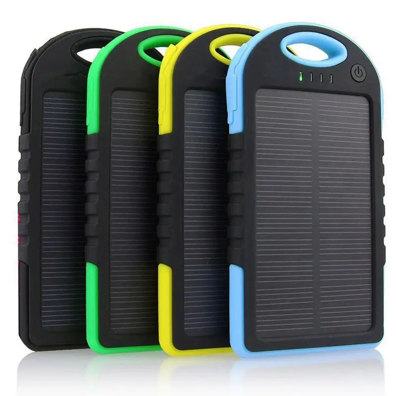 bilder für 50 stücke a Lots Freies Verschiffen 5000 MAH USB Externe Backup Solarenergienbank-ladegerät Batterie Wasserdicht bilder für 50 stücke a Lots Freies Verschiffen 5000 MAH USB Externe Backup Solarenergienbank-ladegerät Batterie Wasserdicht