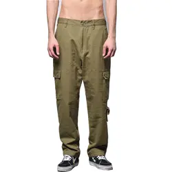 Мужские повседневные штаны демисезонный штаны-карго плюс размеры однотонные хлопковые Высокое качество Военная Униформа мотобрюки 2018