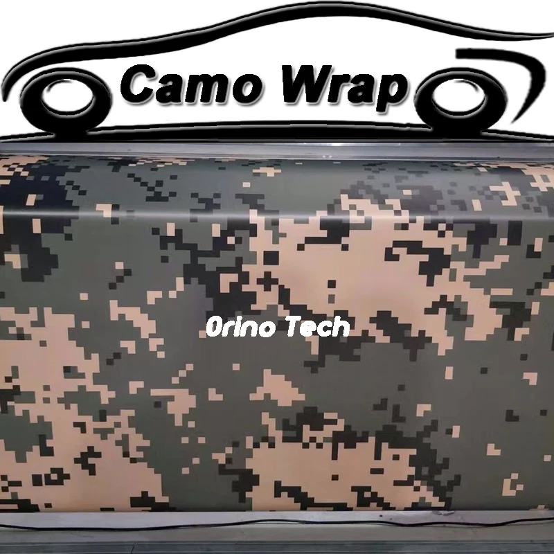 

Армейская зеленая виниловая пленка ORINO, цифровая наклейка для стайлинга автомобиля без пузырьков воздуха, военная пленка для кузова мотоцикла и автомобиля