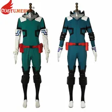 Costumebuy с героями из мультфильма «Мой герой 3 Boku без Hero Академия Косплэй Izuku Midoriya Deku боевой костюм; костюм на Хэллоуин, одежда