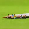 100pcs N Scale 1:160 Painted Figures People Passenger Evemodel P150W 5