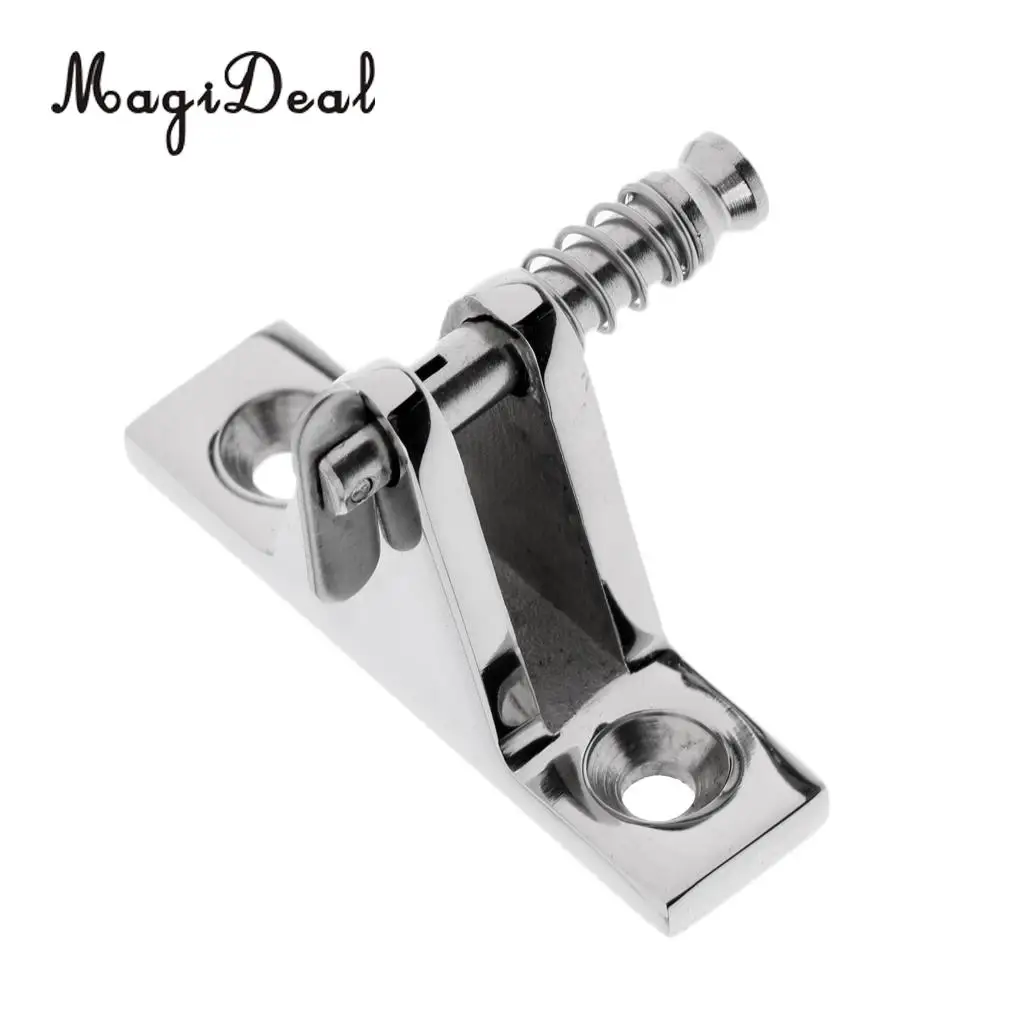 2x Marine 316 Stainless Steel Kayak Boat Quick Release Deck Hinge Mount +2x Bimini Top Cover 1'' Eye End Cap Dinghy Canopy Yacht