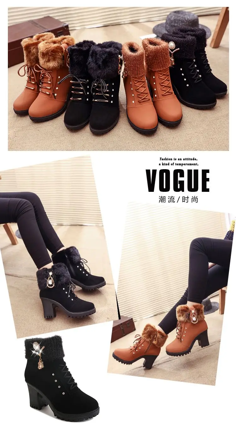 botas de salto alto inverno sapatos femininos