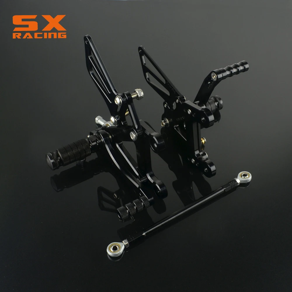

Motorcycle Aluminum adjustable Billet Foot Pegs Foot Pedals Rest For KAWASAKI ZX-6R ZX6R ZX 6R 2003 2004 03 04