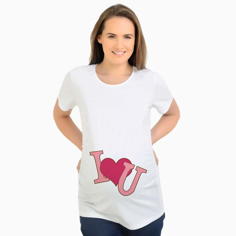 MAGGIE'S WALKER Футболка для беременных женщин Забавный дизайн плюс размер футболки летняя одежда для беременных топы футболки - Цвет: 5
