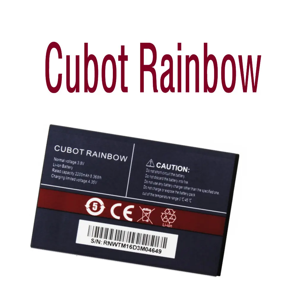 

Large Capacity Li-ion High quality Replacement Battery Authentic profession 2200mAh For Cubot Rainbow Mobile phone
