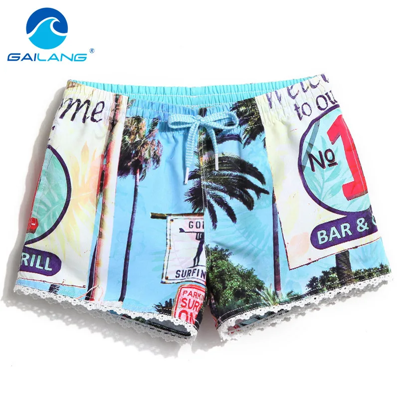 

Gailang Brand Women beach Board shorts casual Woman Boxer Trunks Swimwear Swimsuits Lady boardshorts Active Sweatpants Shorts