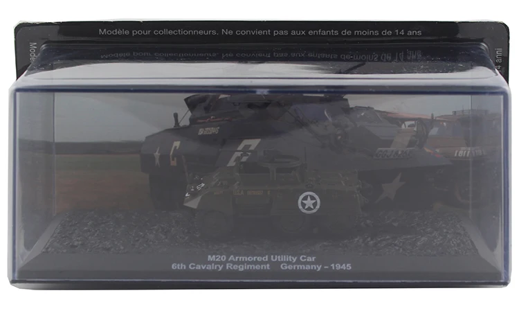 IXO 1/72 M20 Armored Utility Car model Alloy model Collection model Holiday gift
