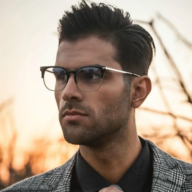 

Fashion Metal Glasses Men Vintage Spectacle Myopia Eyeglasses Frame Women Square Glasses Optical Clear Eyewear Oculos