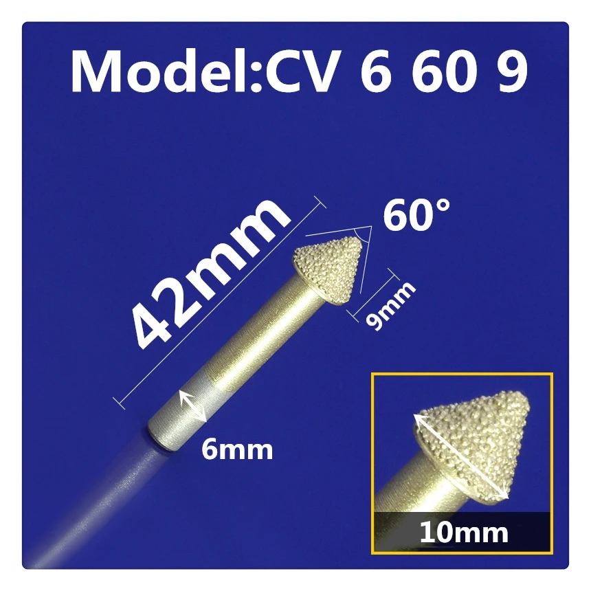 1PCS-CNC твердосплавная плавящая мраморная Концевая мельница, Bluestone и песчаник Фрезерный резак, алмазная и нефритовая гравировальная фреза