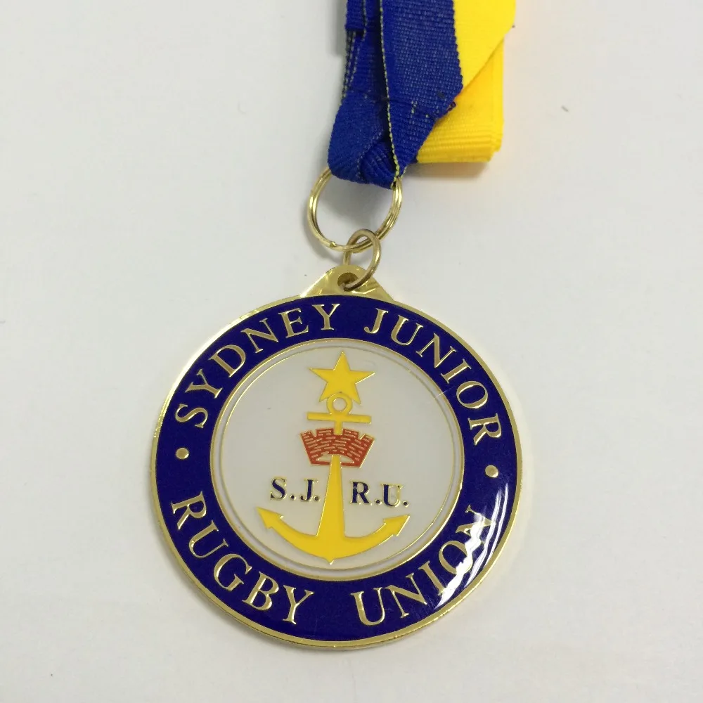 Пользовательские премии медаль в эмаль мягкая с пескоструйной обработки с медалью ленты-57.2 мм диаметр-200 шт
