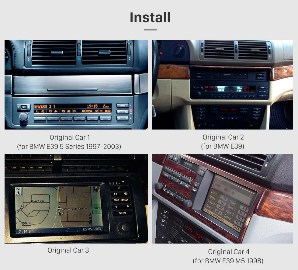 Clearance Harfey 9" Android 9.0 Car Multimedia Player GPS Navi For 1996-2003 BMW 5 Series E39 520i 523i 525i M5 with Mirror Link SWC 1