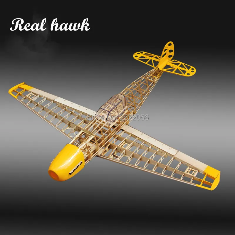 Радиоуправляемые самолеты лазерная резка самолетик из пробкового дерева комплект BF109 рама без крышки Модель Строительный комплект деревянные модели деревянный самолет