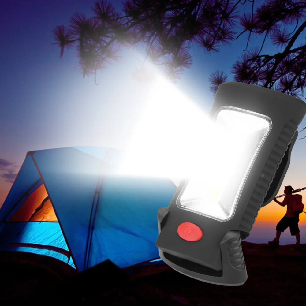 

5W Portable COB LED Work Light Magnetic Folding Hanging Lamp Non-slip Torch for Camping Hunting New