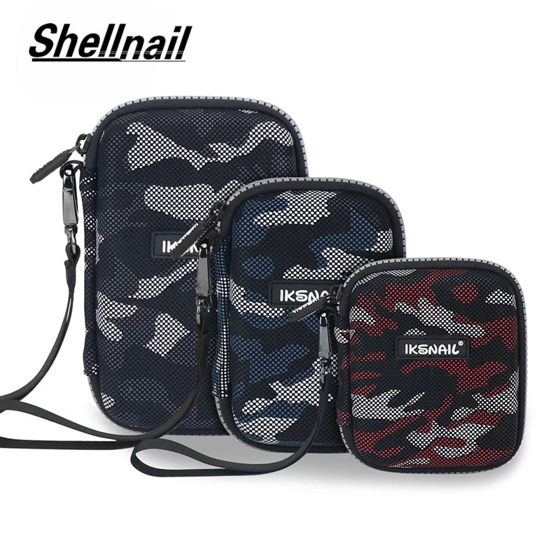 Shellnail военные наушники чехол жесткий диск сумка Airpods сумки для портативного внешнего HDD power Bank цифровые аксессуары