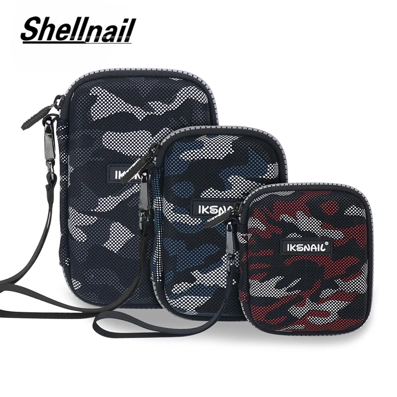 

Shellnail Military Earphone Case Hard Drive Carrying Pouch Airpods Bags For Portable External HDD Power Bank Digital Accessories