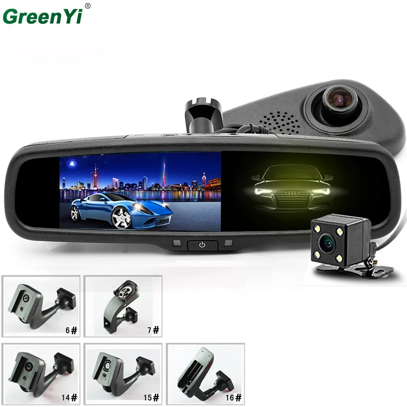 Greeyi Видеорегистраторы для автомобилей Камера HD 1080 P 800*480 5 &quottft ЖК дисплей