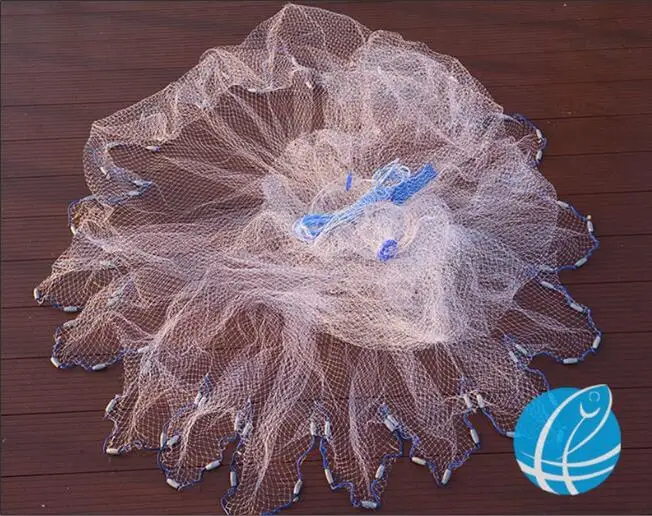 Рыболовная сеть Finefish кастинговая американская ручная нейлоновая Оцинкованная
