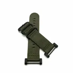Зеленый черный кольцо для Suunto Core серии дорожные часы ремешок нейлон зулу 24 мм и адаптеры сим карт шт. 2 шт. отвёртки