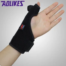 AOLIKES 1 пара перчатки на большой палец охранники протектор с пластиной поддержки ing спортивный эластичный восстановление травм рука поддержка обёрточная лента
