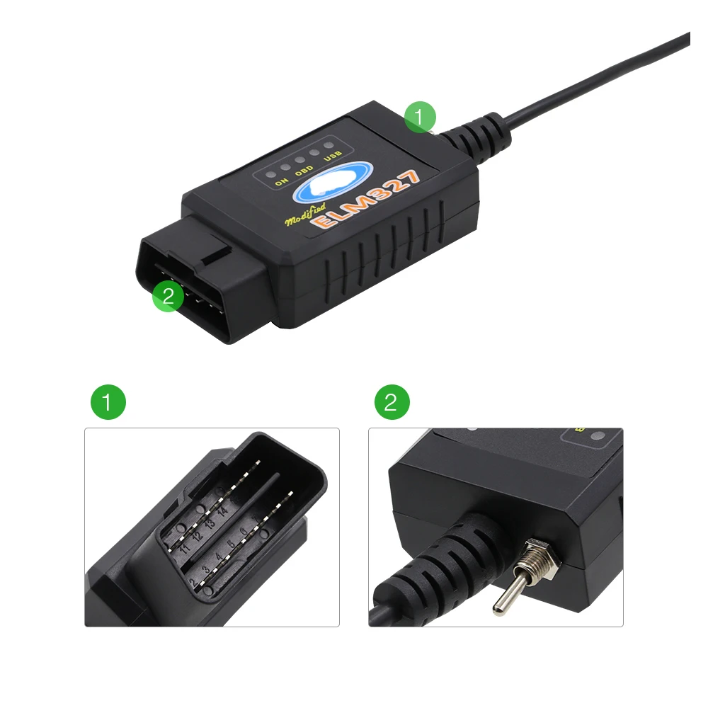 ELM327 V1.5 Bluetooth Wifi USB FTDI чип с переключателем для ford HS CAN и MS CAN car code reader ELM 327 OBD2 диагностический инструмент
