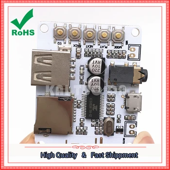 

Bluetooth MP3 decoding module Bluetooth audio receiver board decoding playback with USB TF card pre-level output board