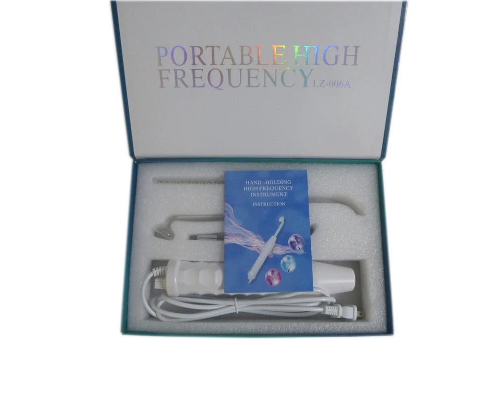 Beste Hot Koop Draagbare Derma Elektrotherapie Hoge Frequentie Met 4 Violet Ray Wand Gratis Verzending